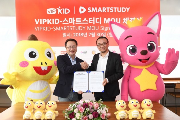 온라인 영어교육업체 VIPKID, 스마트스터디와 손잡고 국내 진출 강화