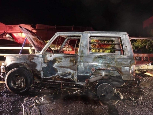 제주 21년 된 SUV 차량서 화재…전기적 요인 추정