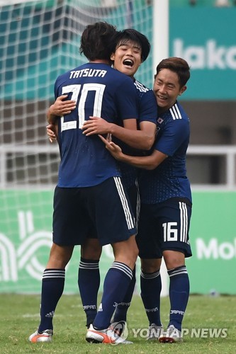 [아시안게임] 일본축구, 사우디 2-1로 꺾고 준결승 진출