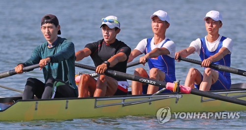 [아시안게임] 농구·조정 단일팀 '출국 수속 마치고 만나요'