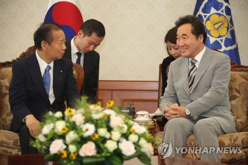 이총리, 日 자민당 간사장 접견 "서일본 폭우 피해 안타까워"