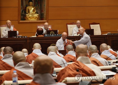 조계종 설정 총무원장 불신임 결의안 가결