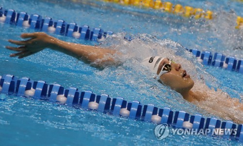 -아시안게임- '세번째 메달 사냥' 이주호, 배영 200ｍ 4위로 결승행