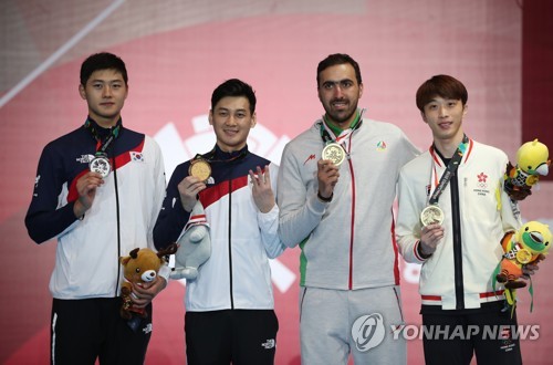 [아시안게임] 최강자 구본길과 '대접전' 오상욱 "전 진짜 괜찮아요"