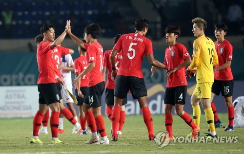 [아시안게임] 김학범호, 붉은색 유니폼 입고 이란과 '16강 혈투'