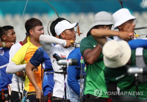 -아시안게임- 북한 강은주·박용원, 중국 꺾고 양궁 혼성 '깜짝 결승'