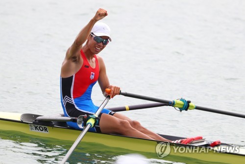 -아시안게임- 박현수, 조정 남자 경량급 싱글스컬 금메달