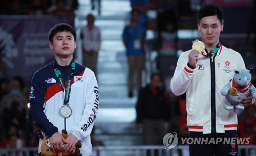 [아시안게임] 김한솔, 심판에 인사 안해서…도마서 실수로 은메달