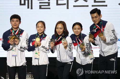 [아시안게임] 김한솔 "이젠 심판에 인사하고 세리머니하는 연습할래요"