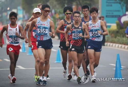 -아시안게임- 경보 김현섭·200ｍ 김국영, 4위…한국 육상 29일은 노메달