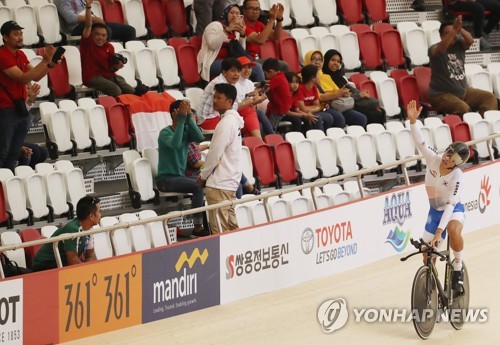 -아시안게임- 사이클 박상훈, 개인추발 아시아신기록… 은메달 확보