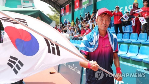 -아시안게임- 김진웅, 정구 남자 단식 금메달… 김동훈은 銅