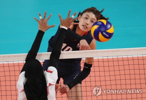 -아시안게임- '김연경 18점' 여자배구, 인도네시아 격파…태국과 준결승