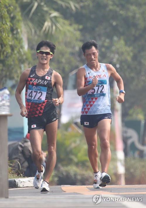 [아시안게임] '한국 경보의 역사' 박칠성 "실격이라니…은퇴할 때가 온 걸까"