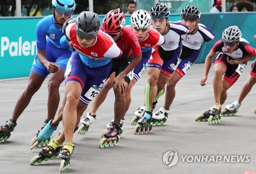 -아시안게임- 최광호, 롤러 남자 20㎞ 은메달…손근성 銅