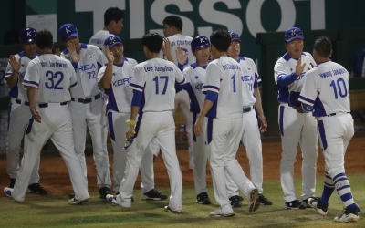 [아시안게임 야구] 한국, 인니에 15:0 콜드게임 승리