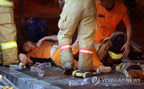 폭염이 화마 불렀나…제천 공장 화재 야적 폐기물서 발화