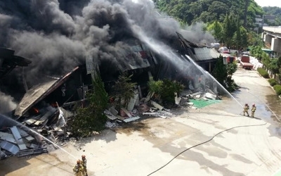 안산 시화공단 단열재 제조공장서 불… "인명피해 없어"