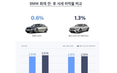 "화재사건 이후 BMW 520d 중고차 물량 2배로 늘어"