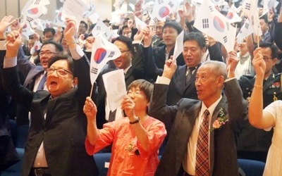 주중대사관, 광복절 경축식…애국지사 후손 "선열 잊지 말아야"