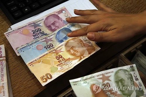 S&P, 터키 국가 신용등급 'B+'로 한 단계 강등