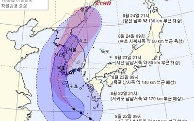 제19호 태풍 '솔릭' 영향 시작… 전남 10곳 강풍주의보