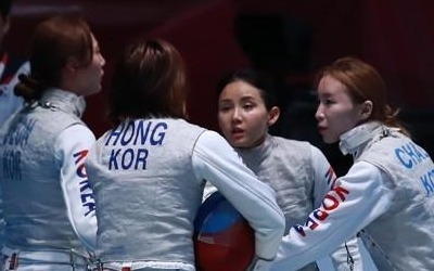 -아시안게임- 한국 펜싱 여자 플뢰레, 일본에 져 동메달…6연패 무산