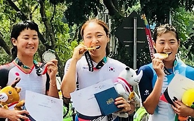 [아시안게임] 사이클 2관왕 나아름, 도전은 계속된다… "이제는 트랙에서"