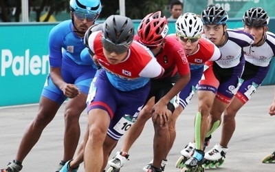 -아시안게임- 최광호, 롤러 남자 20㎞ 은메달…손근성 銅