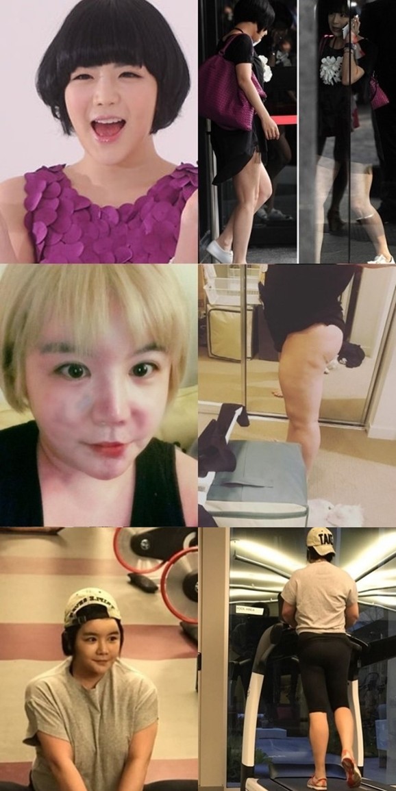 (위에서부터) 에이미 한국 활동 모습, 90kg 셀프 실험 공개, 현재 모습 /사진=한경DB, 에이미 인스타그램 