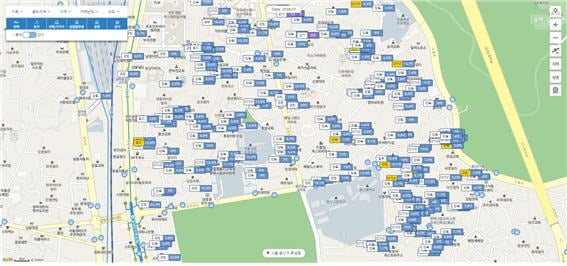 용산구 후암동 단독·다가구, 업무상업시설 실거래가 지도 (자료 밸류맵)