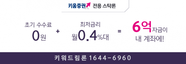 키워드림론 6억자금으로 한종목 집중투자 가능! 1644-6960 신청 즉시 입금!