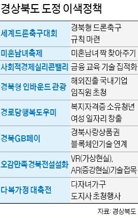 세계드론축구대회·경북페이·경로당도우미… '민선 7기' 경상북도, 이색사업 '눈길'