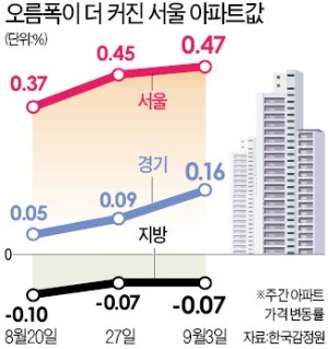 정부대책 안 믿는 시장… 집값 더 뛰었다