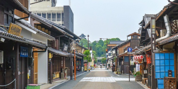 에도시대의 느낌이 물씬 풍기는 이누야마 성하마을 