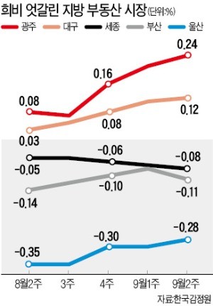 '서울 뺨치는' 광주·대구 집값 10억원 넘본다