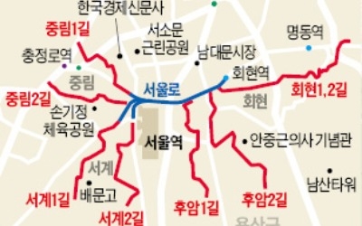 '서울로' 잇는 중림길 등 사방 7개 보행로 만든다