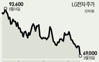 LG전자·카지노사이트 '뜬소문' 퍼지며 주가 급락