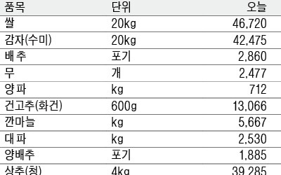 [농수산물 시세] 방울토마토 ㎏당 5800원… 한 달 새 73% 껑충