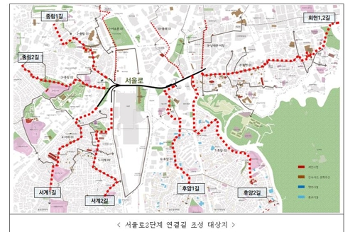 서울로7017에서 이어지는 7개 보행길 조성된다