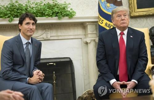 트럼프 "캐나다의 정상회담 요청, 내가 퇴짜"…車관세 경고도