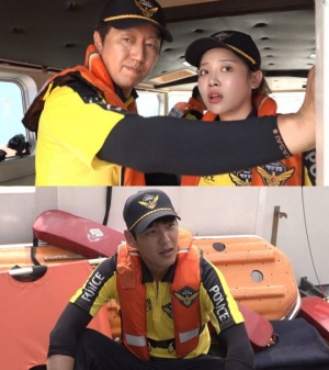 ‘바다경찰’ 유라·곽시양·김수로·조재윤, 바다 한 가운데 표류자 구조 나서
