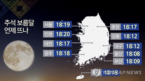 오후 6시 20분이면 서울에 보름달이 '방긋'… "소원 빌어요"