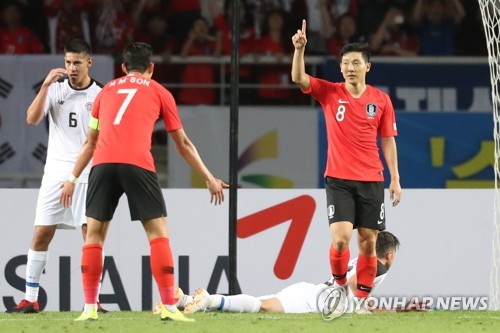 이재성·남태희 골골! 한국, 코스타리카 격파…벤투 데뷔전 승리