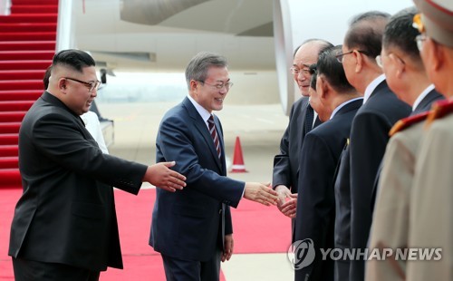 [평양정상회담] 김영남·최룡해 등 北핵심인사 영접 총출동