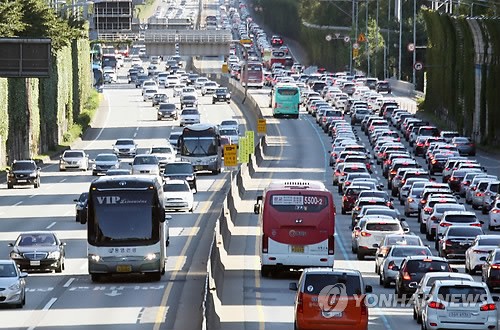 귀경 정체 본격화…'오전 9시 출발' 부산→서울 6시간 20분