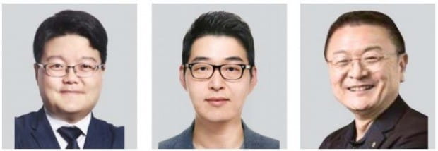 김영환 페이민트 대표(왼쪽부터), 이정윤 시소플랫폼 대표, 김우섭 피노텍 대표.