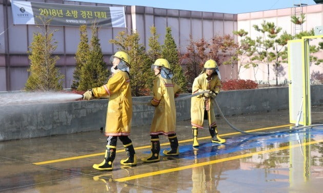 롯데백화점 대전점, 2018년 소방경진대회 개최