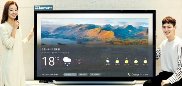 LG전자 TV, 구글 AI 한국어 서비스 탑재 