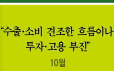 정부도 '경기 회복세' 판단 버렸다